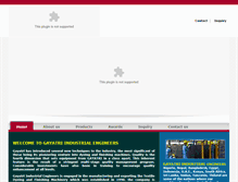 Tablet Screenshot of gayatri-engg.com